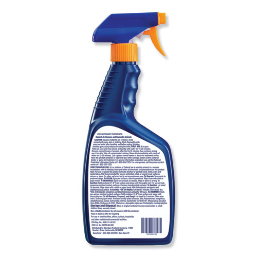 Image of 24-Hour Disinfectant Multipurpose Cleaner, Citrus, 32 oz Spray Bottle