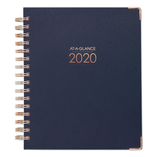 HARMONY WEEKLY MONTHLY HARDCOVER PLANNERS, 9 X 7, NAVY, 2020