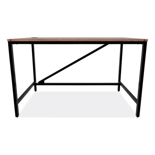 Industrial Series Table Desk, 47.25 x 23.63 x 29.5, Modern Walnut