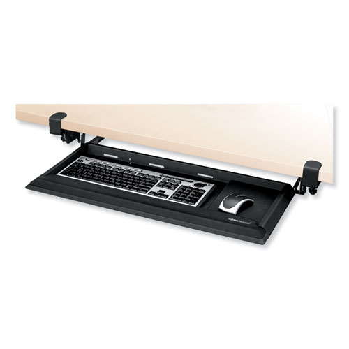 Designer Suites DeskReady Keyboard Drawer, 19.19w x 9.81d, Black Pearl | by Plexsupply