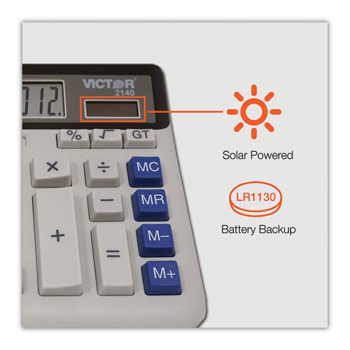 Image of Victor® 2140 Desktop Business Calculator, 12-Digit Lcd
