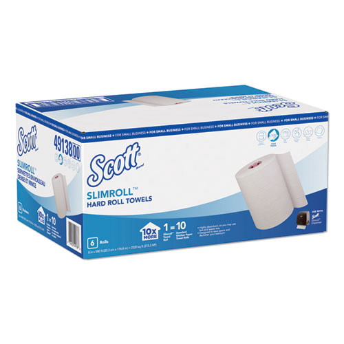 Scott Control MOD Slimroll Hard-Roll Paper Towel Dispenser Black 