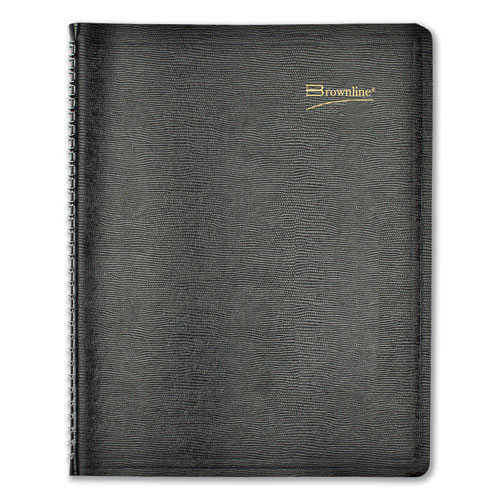 Image of Essential Collection Weekly Appointment Book in Columnar Format, 11 x 8.5, Black Cover, 12-Month (Jan to Dec): 2023