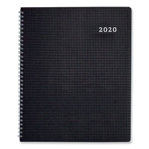 DuraFlex Weekly Planner, 11 x 8.5, Black, 2021
