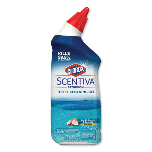 Scentiva Manual Toilet Bowl Cleaner, Pacific Breeze and Coconut, 24 oz Bottle
