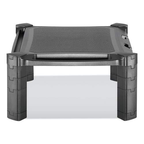 Image of Innovera® Large Monitor Stand With Cable Management, 12.99" X 17.1" X 6.6", Black, Supports 22 Lbs