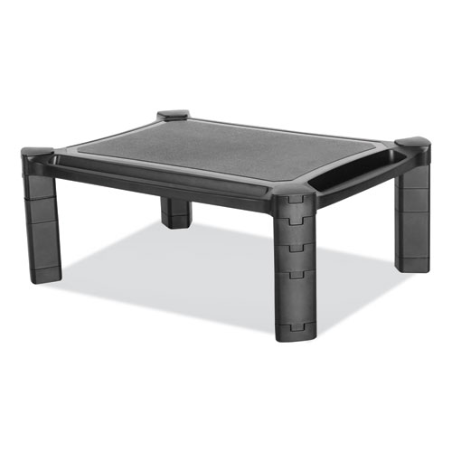 Image of Innovera® Large Monitor Stand With Cable Management, 12.99" X 17.1" X 6.6", Black, Supports 22 Lbs