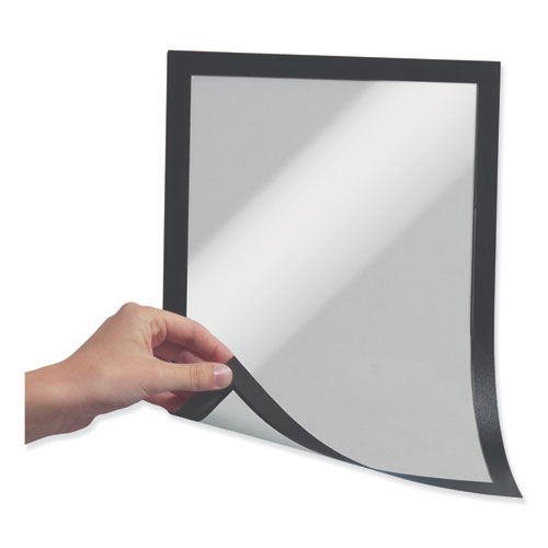 Image of DURAFRAME Magnetic Sign Holder, 5.5 x 8.5, Black Frame, 2/Pack