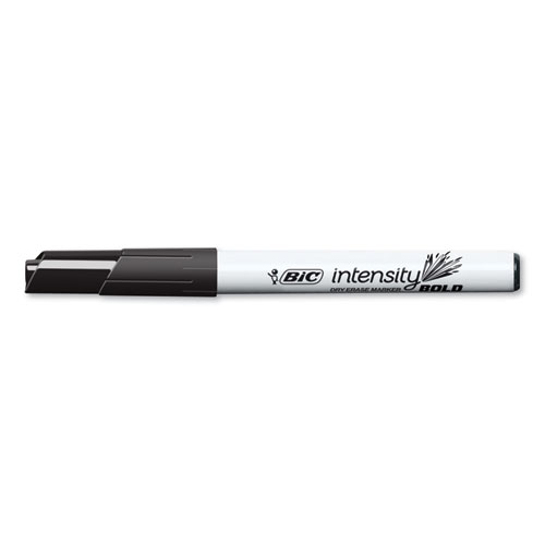 Intensity Bold Pocket-Style Dry Erase Marker, Fine Bullet Tip, Black, Dozen