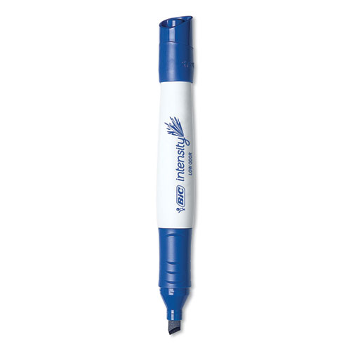 Intensity Low Odor Dry Erase Marker, Broad Chisel Tip, Blue, Dozen