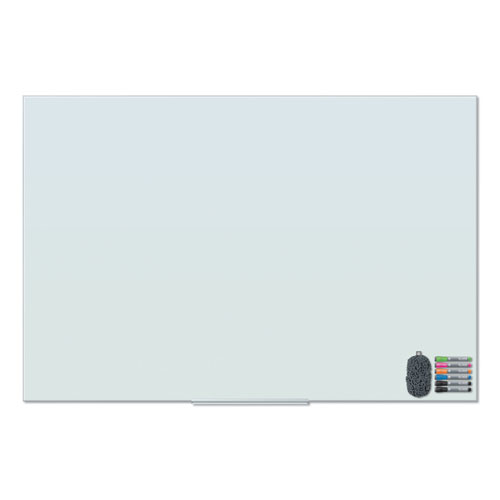 FLOATING GLASS DRY ERASE BOARD, 72 X 48, WHITE