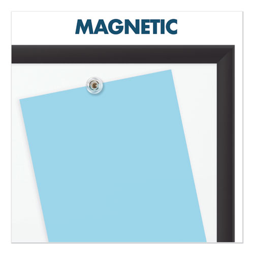 Image of Quartet® Classic Series Porcelain Magnetic Dry Erase Board, 72 X 48, White Surface, Black Aluminum Frame