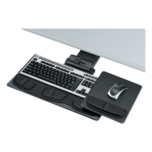 PROFESSIONAL EXECUTIVE ADJUSTABLE KEYBOARD TRAY, 19W X 10.63D, BLACK