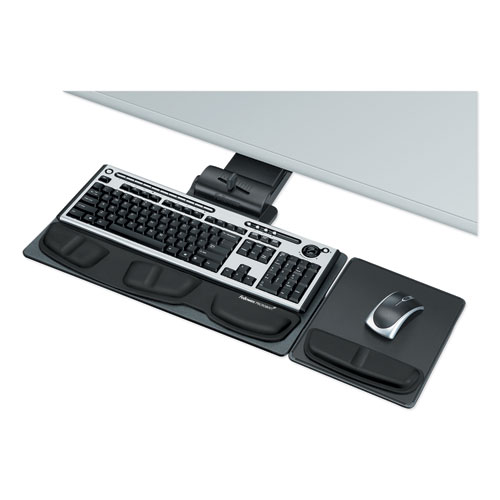 Image of Professional Executive Adjustable Keyboard Tray, 19w x 10.63d, Black