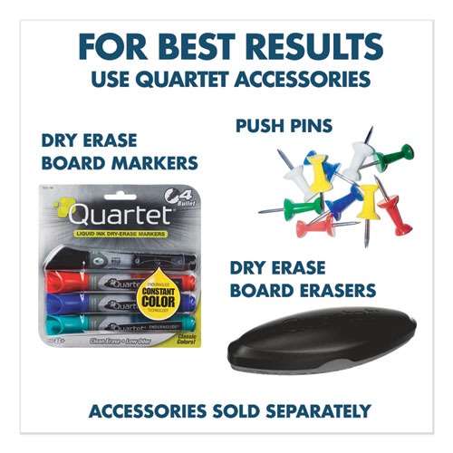 Image of Quartet® Bulletin/Dry-Erase Board, Melamine/Cork, 36 X 24, Brown/White Surface, Oak Finish Frame