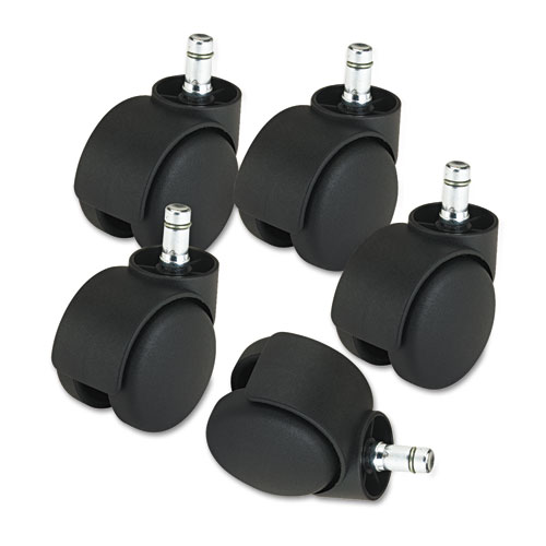 Image of Deluxe Futura Casters, Nylon, B and K Stems, 120 lbs/Caster, 5/Set