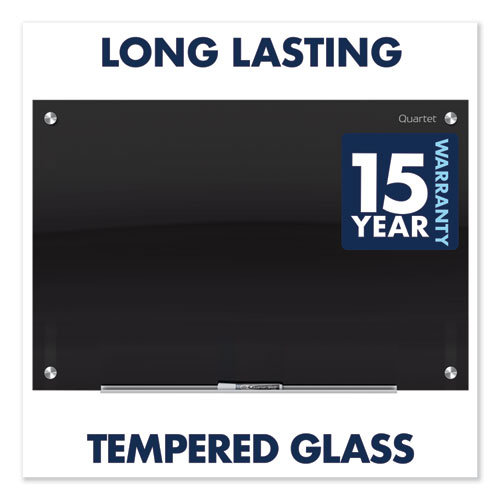 Image of Quartet® Infinity Glass Marker Board, 72 X 48, Black Surface