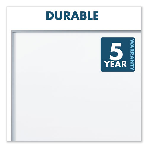 Fusion Nano-Clean Magnetic Whiteboard, 48 x 36, White Surface, Silver Aluminum Frame