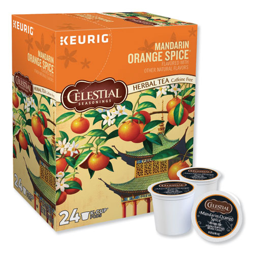 Image of Celestial Seasonings® Mandarin Orange Spice Herb Tea K-Cups 24/Box