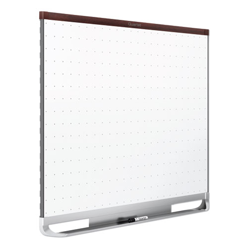 Image of Quartet® Prestige 2 Total Erase Whiteboard, 72 X 48, White Surface, Mahogany Fiberboard/Plastic Frame