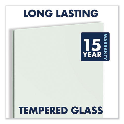 Image of Quartet® Desktop Magnetic Glass Dry-Erase Panel, 23 X 17, White Surface