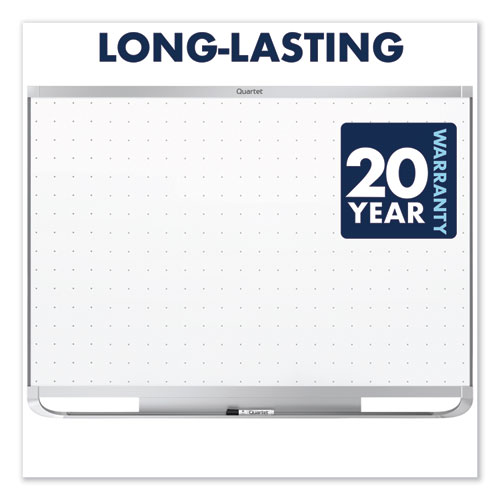 Image of Quartet® Prestige 2 Magnetic Total Erase Whiteboard, 48 X 36, White Surface, Silver Aluminum/Plastic Frame