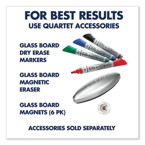Element Framed Magnetic Glass Dry-Erase Boards, 74 x 42, White Surface, Silver Aluminum Frame