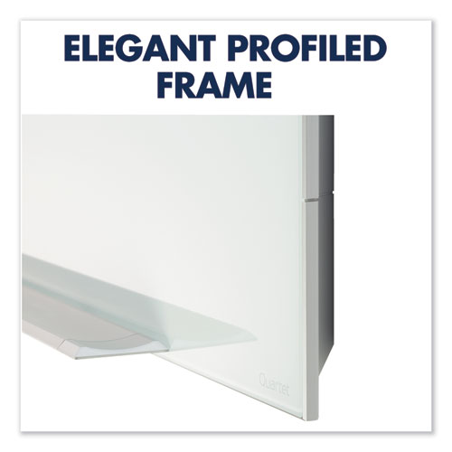 Image of Quartet® Element Framed Magnetic Glass Dry-Erase Boards, 74 X 42, White Surface, Silver Aluminum Frame