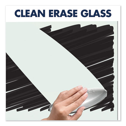 Image of Quartet® Element Framed Magnetic Glass Dry-Erase Boards, 74 X 42, White Surface, Silver Aluminum Frame