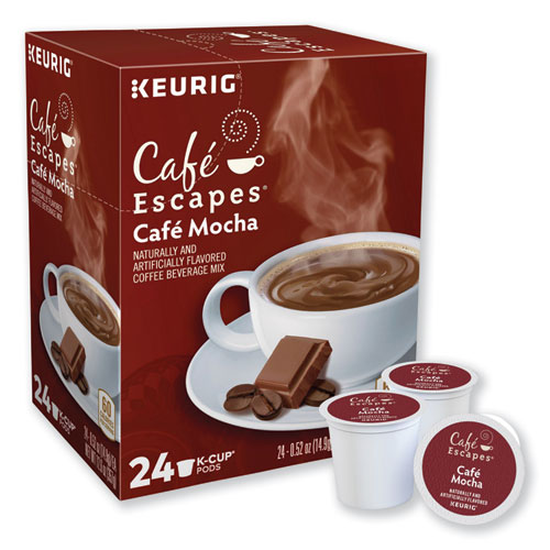Cafã© Escapes® Cafe Escapes Mocha K-Cups, 24/Box