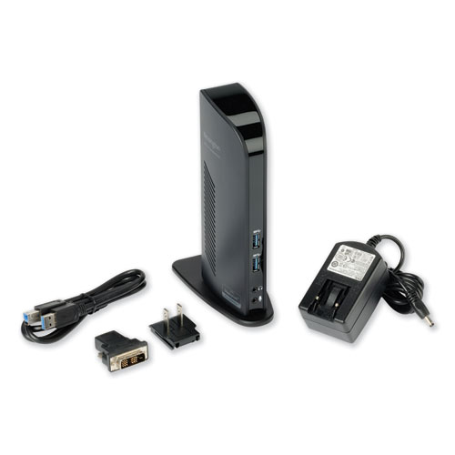 Image of USB 3.0 Docking Station with DVI/HDMI/VGA Video, 1 DVI and 1 HDMI Out