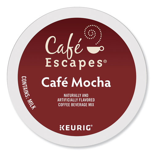 Image of Cafã© Escapes® Cafe Escapes Mocha K-Cups, 24/Box