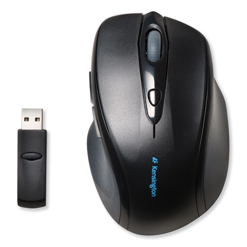 Image of Kensington® Pro Fit Full-Size Wireless Mouse, 2.4 Ghz Frequency/30 Ft Wireless Range, Right Hand Use, Black