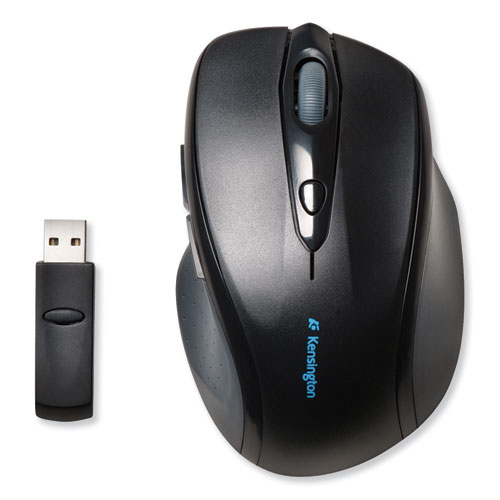 Pro Fit Full-Size Wireless Mouse, 2.4 GHz Frequency/30 ft Wireless Range, Right Hand Use, Black