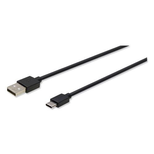 USB to USB C Cable, 10 ft, Black