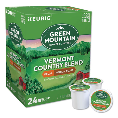 Vermont Country Blend Decaf Coffee K-Cups, 24/Box