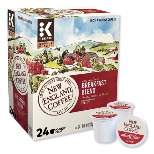 Image of New England® Coffee Breakfast Blend K-Cup Pods, 24/Box