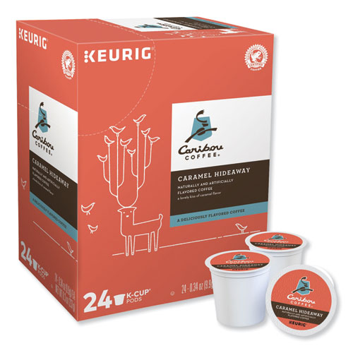 Image of Caribou Coffee® Caramel Hideaway K-Cups, Mild Roast, 24/Box