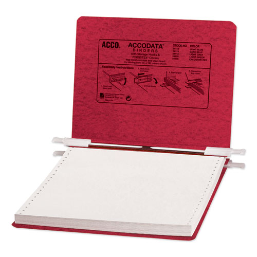 PRESSTEX Covers with Storage Hooks, 2 Posts, 6" Capacity, 9.5 x 11, Executive Red