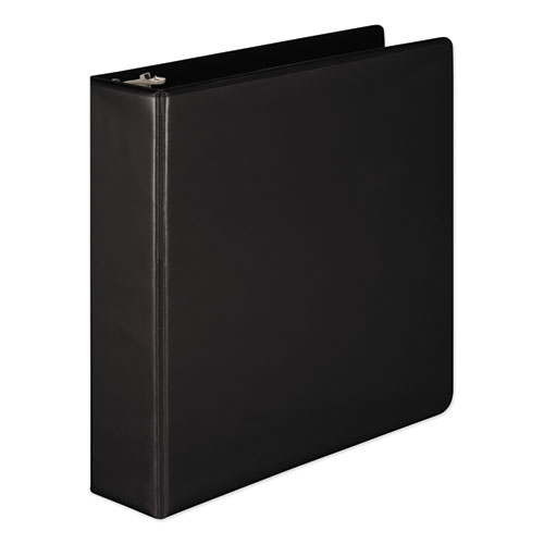 Wilson jones - heavy-duty d-ring vinyl view binder, 2-inch capacity, black, sold as 1 ea