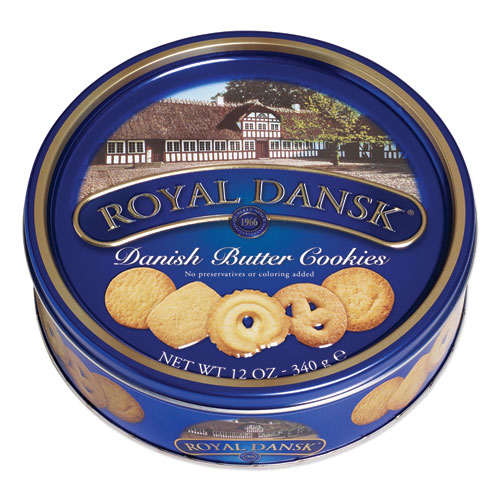 Image of Royal Dansk® Cookies, Danish Butter, 12 Oz Tin