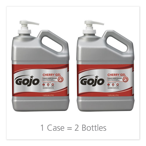 Image of Gojo® Cherry Gel Pumice Hand Cleaner, Cherry Scent, 1 Gal Bottle, 2/Carton