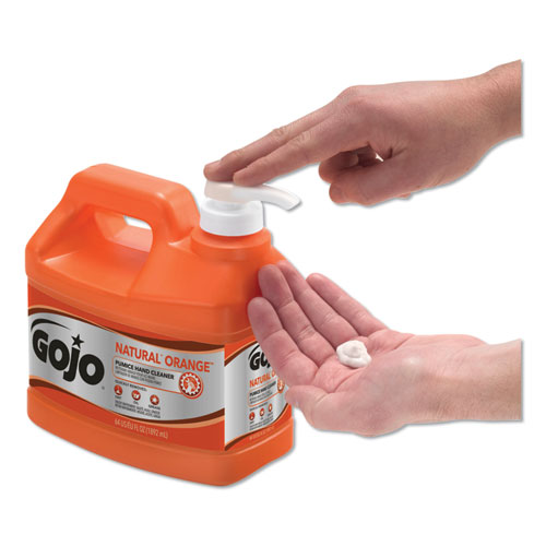 Image of NATURAL ORANGE Pumice Hand Cleaner, Citrus, 0.5 gal Pump Bottle, 4/Carton