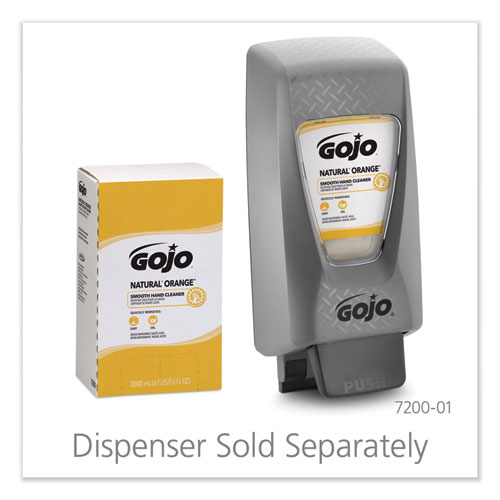 Image of Gojo® Natural Orange Smooth Lotion Hand Cleaner, Citrus Scent, 2,000 Ml Bag-In-Box Refill, 4/Carton
