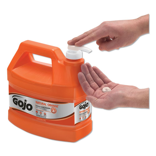 Image of Gojo® Natural Orange Pumice Hand Cleaner, Citrus, 1 Gal Pump Bottle