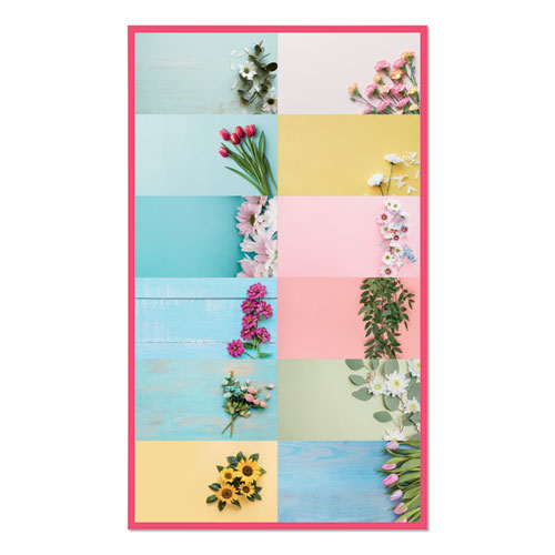 Image of Blueline® Romantic Wall Calendar, Romantic Floral Photography, 12 X 17, Multicolor/White Sheets, 12-Month (Jan To Dec): 2024