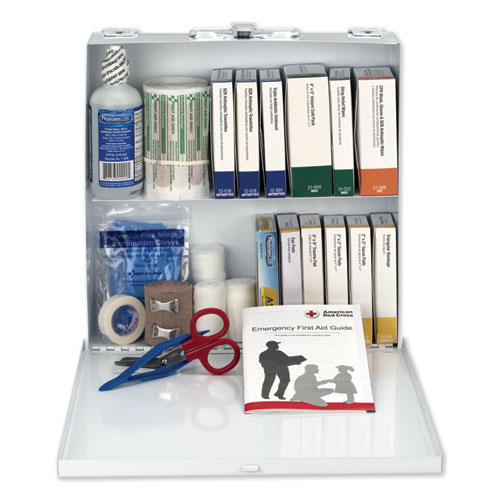 Image of First Aid Station for 50 People, 196 Pieces, OSHA Compliant, Metal Case