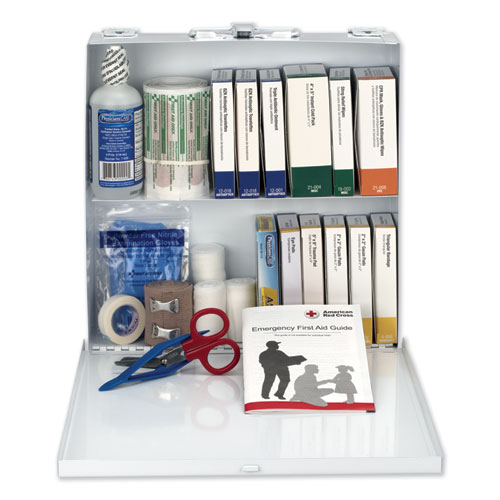 First Aid Station for 50 People, 196-Pieces, OSHA Compliant, Metal Case