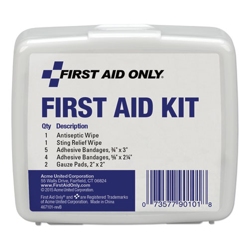 First Aid On The Go Kit, Mini, 13 Pieces/kit