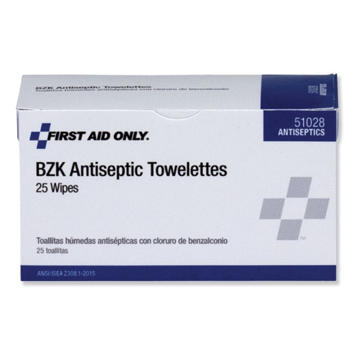 Image of First Aid Antiseptic Towelettes, 25/Box